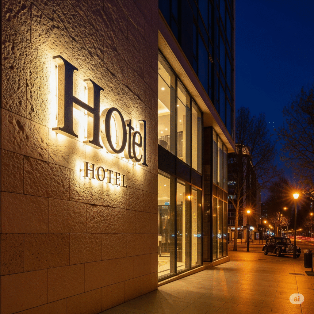 Haz que tu Marca Brille en la Oscuridad 5 letras acero luz indirecta ccimasenalizaciones peru