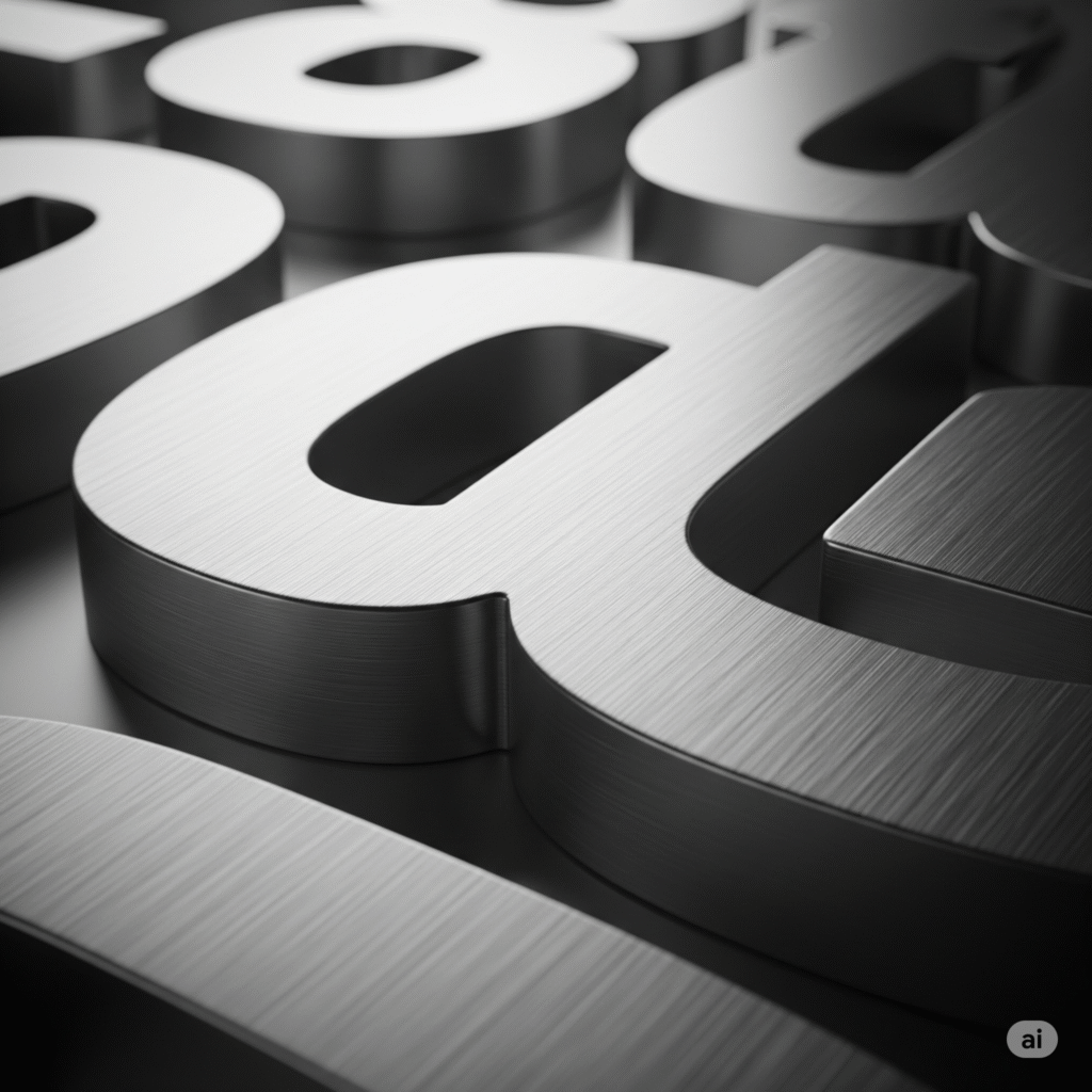 Invierte en un Logo que Perdura: Letras de Acero 1 letras acero solidez distincion ccimasenalizaciones peru