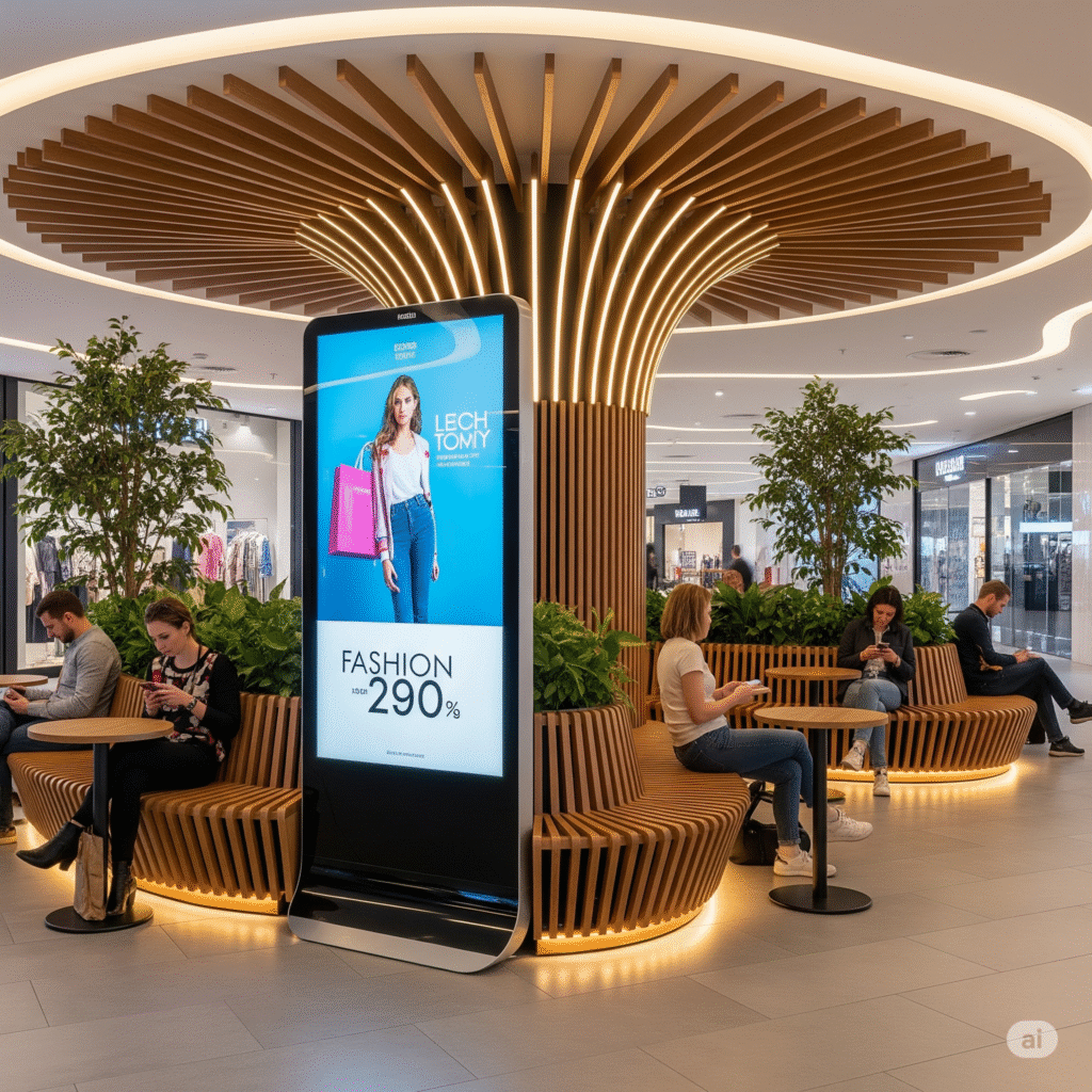 La Guía que Atrae Clientes: Tótems en Malls y Plazas 5 totem centros comerciales ccimasenalizaciones peru