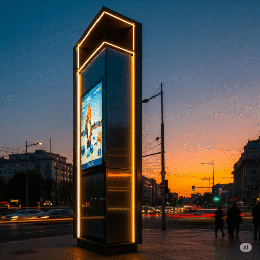 totem publicitario en avenida ccimasenalizaciones peru