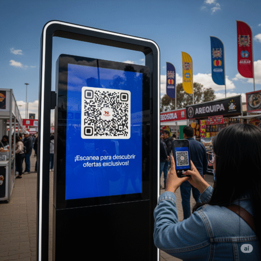 totem publicitario llamado a la accion ccimasenalizaciones peru