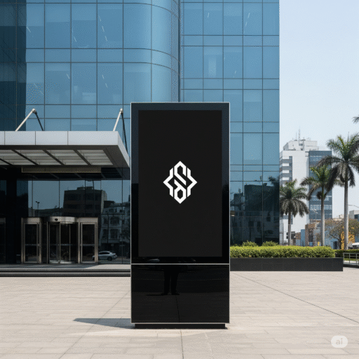 totem publicitario minimalista ccimasenalizaciones peru