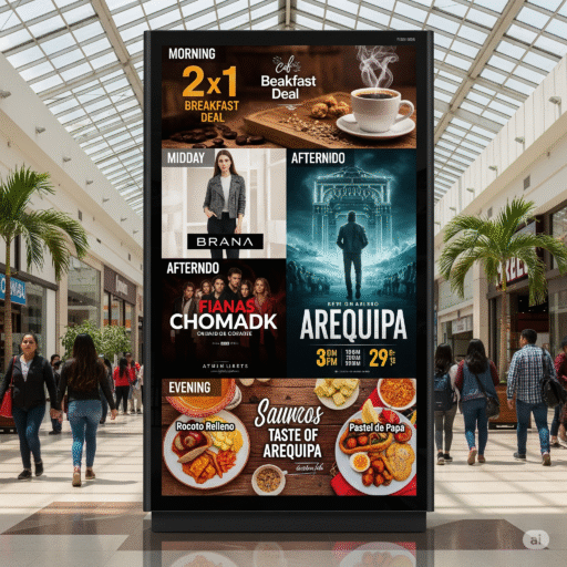 totem publicitario pantalla led ccimasenalizaciones peru