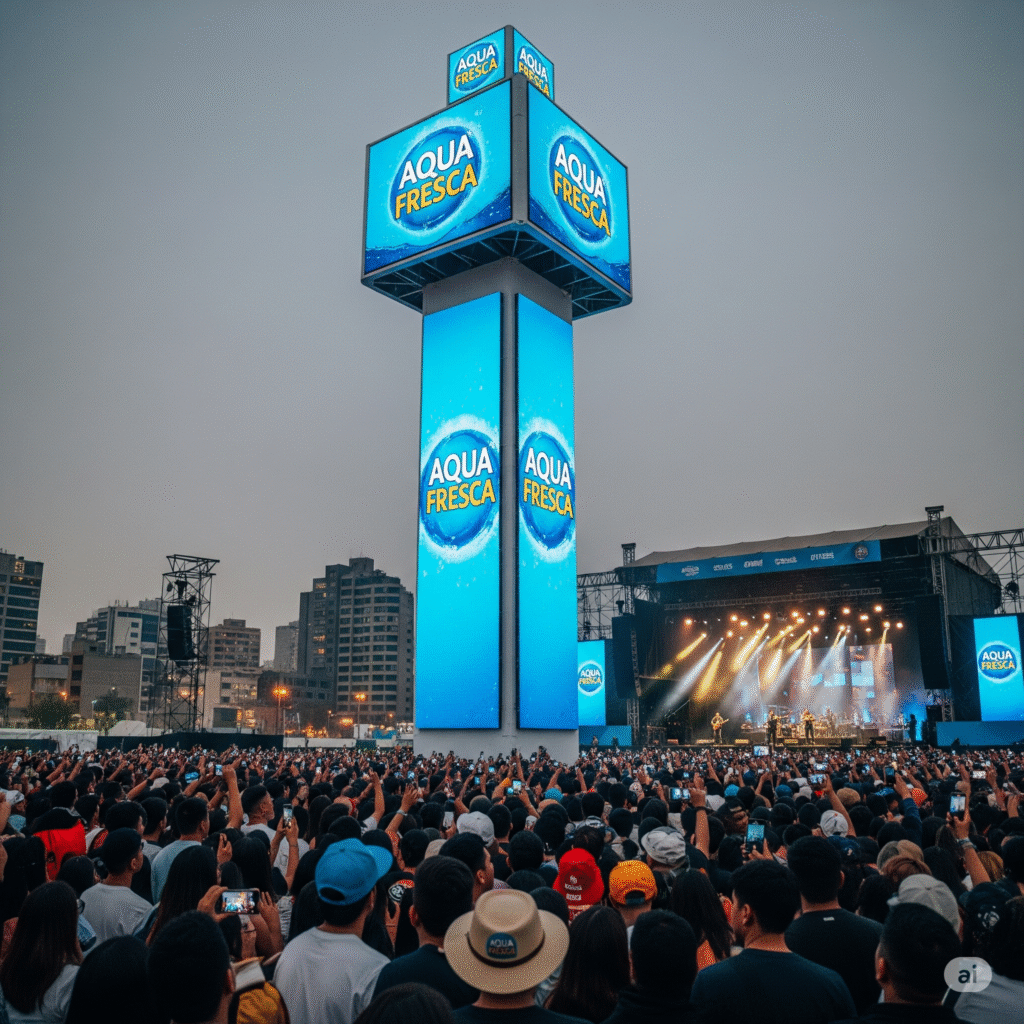 Conquista la Multitud: El Secreto del Tótem en Eventos BTL 9 totem publicitario para eventos btl ccimasenalizaciones peru