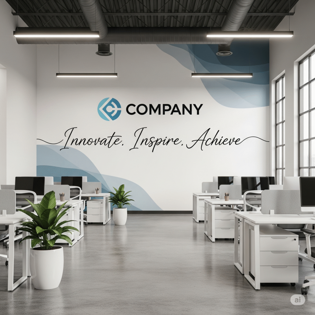 Más Allá de la Decoración: El Poder de los Vinilos Corporativos para Impulsar tu Marca 11 vinilos corporativos oficina branding ccimasenalizaciones peru