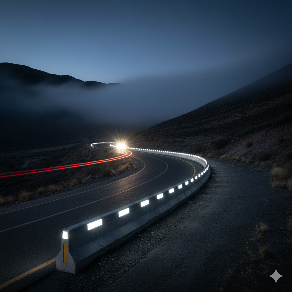 ¿Visibilidad Limitada? Los Captafaros de Barrera Son la Solución para la Seguridad en tus Carreteras 10 captafaros de barrera de barrera ccimasenalizaciones peru