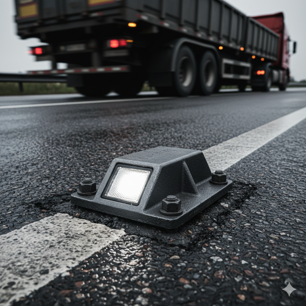 Los Titanes de la Carretera: Descubre por qué los tachones de fierro son la mejor inversión en seguridad vial. 1 caracteristicas de los tachones de fierro ccimasenalizaciones peru