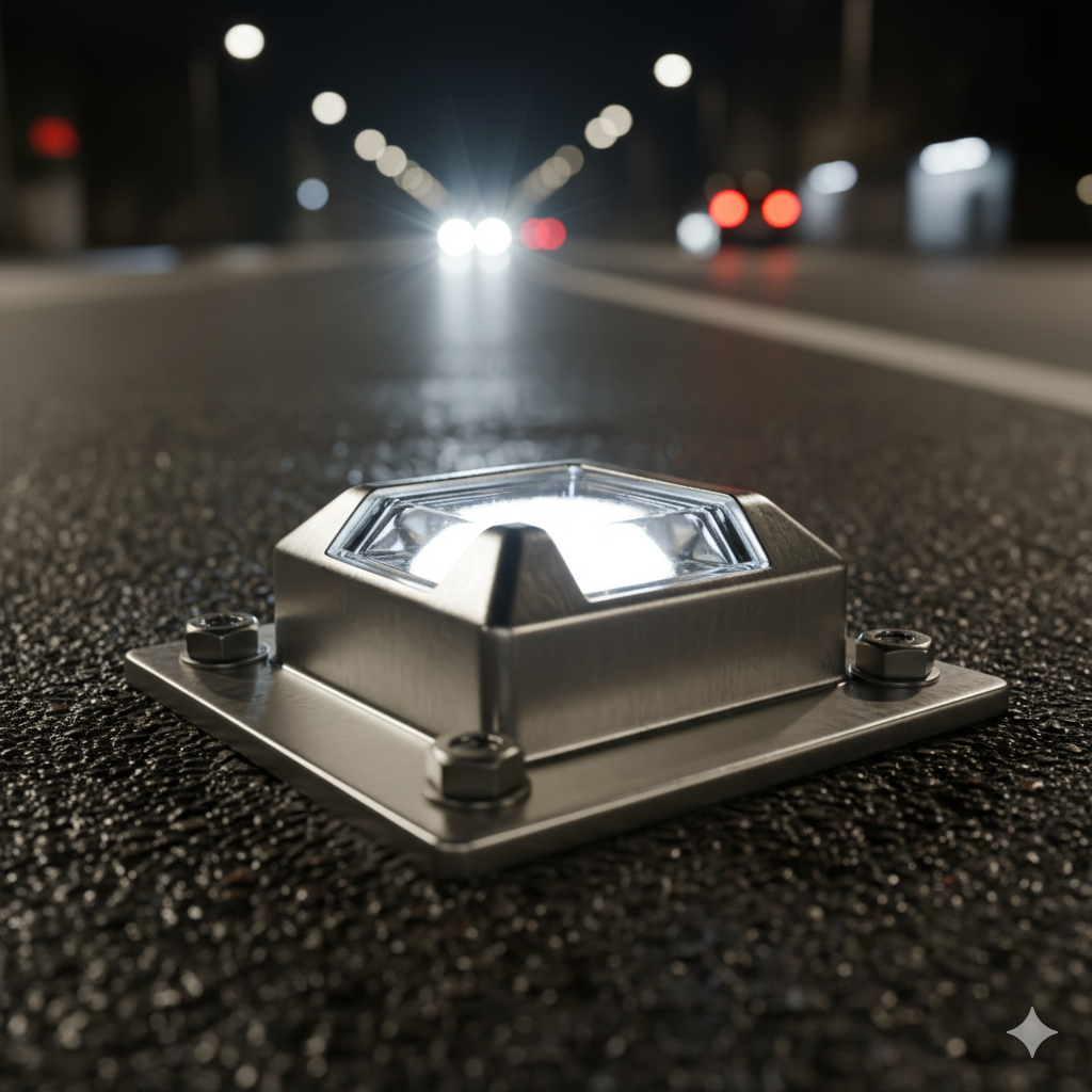 Más allá del plástico: Por qué los tachones mixtos son el futuro de la seguridad vial. 1 composicion de los tachones mixtos ccimasenalizaciones peru