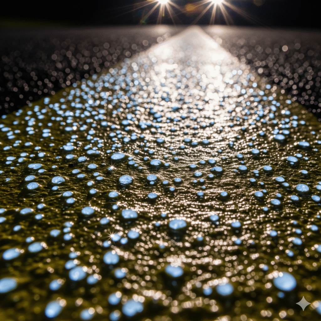 La luz que salva vidas: la increíble ciencia detrás de las microesferas reflectivas. 4 microesferas reflectivas visibilidad ccimasenalizaciones peru