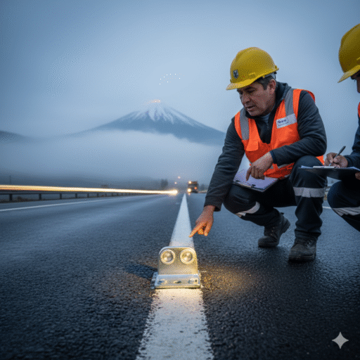 ojos de gato tachas dupla seguridad via ccimasenalizaciones peru