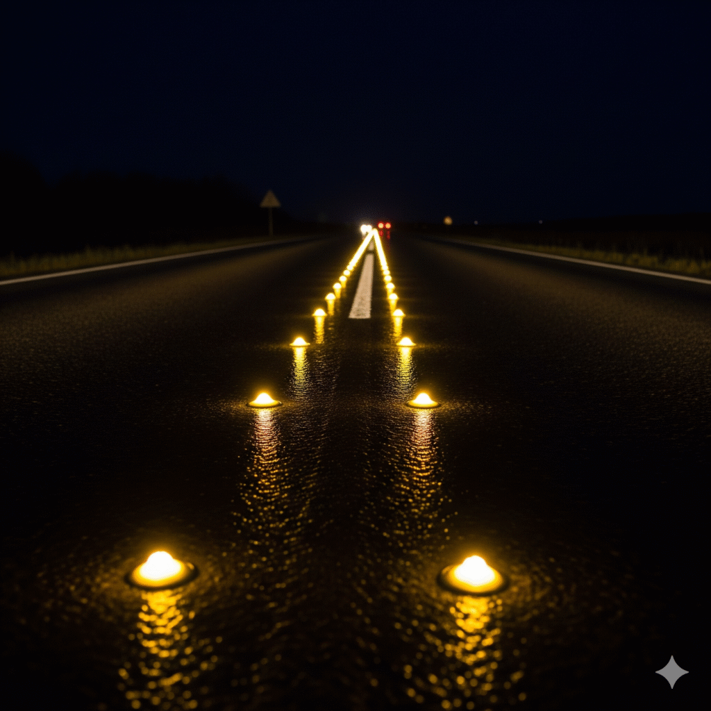 ¿Pintura o Tacha? La Verdadera Guía para la Seguridad en tu Carretera. 3 reflectividad vial tachas vs pintura ccimasenalizaciones peru