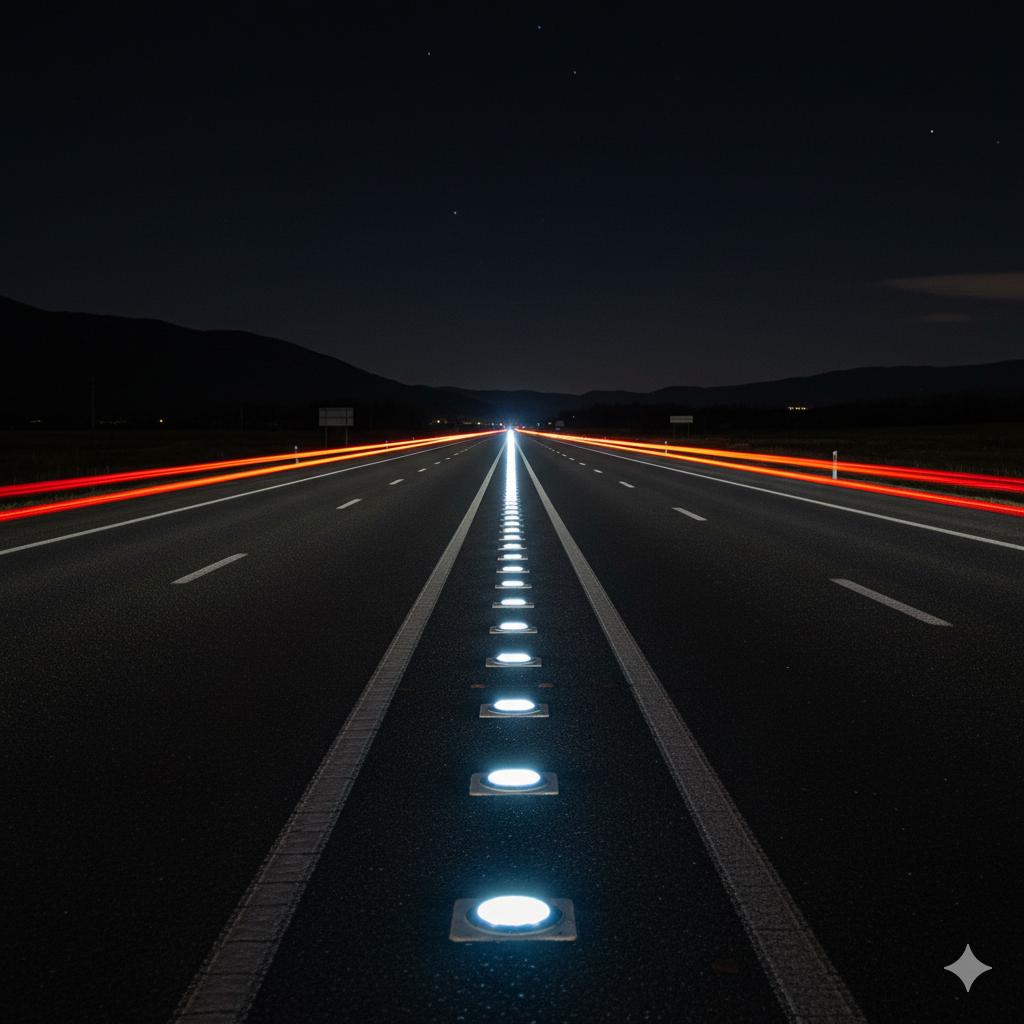 ¿Doble visión en la carretera? Descubre cómo una sola tacha puede guiarte en ambos sentidos de la vía. 1 tacha bidireccional en carreteras de peru ccimasenalizaciones peru