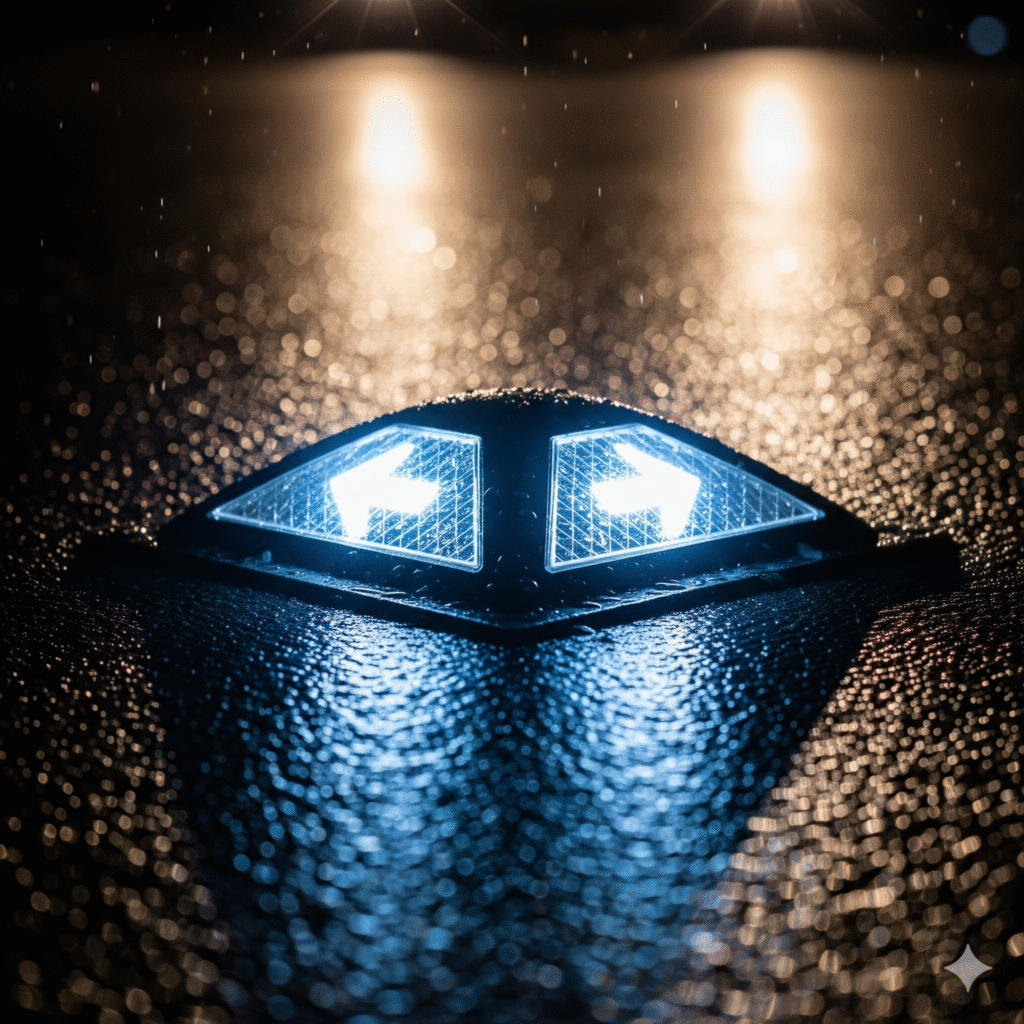 ¿El Secreto de la Seguridad en la Carretera entre Arequipa y el Valle del Colca? Las Tachas Bidireccionales 1 tachas bidireccionales montana ccimasenalizaciones peru