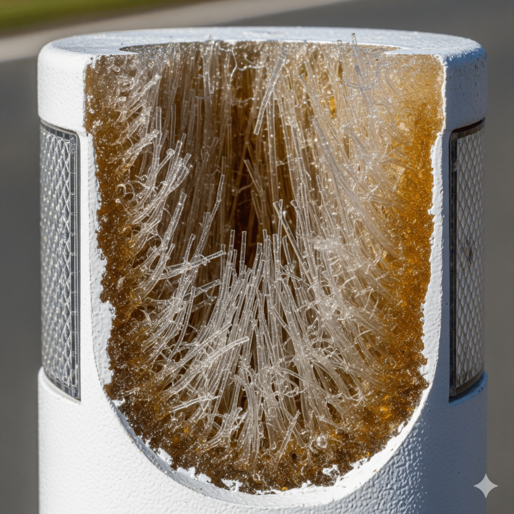 Fibra de Vidrio: ¿El Secreto detrás de las Tachas Viales más Resistentes? 1 tachas de fibra de vidrio seguridad vial ccimasenalizaciones peru