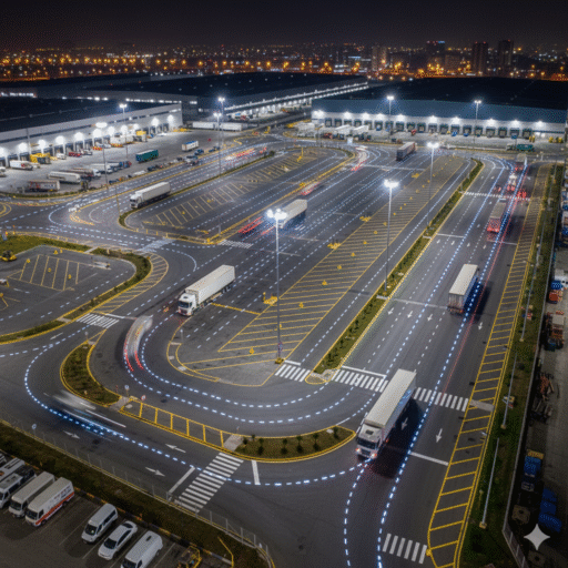 tachas en parques industriales logistica ccimasenalizaciones peru