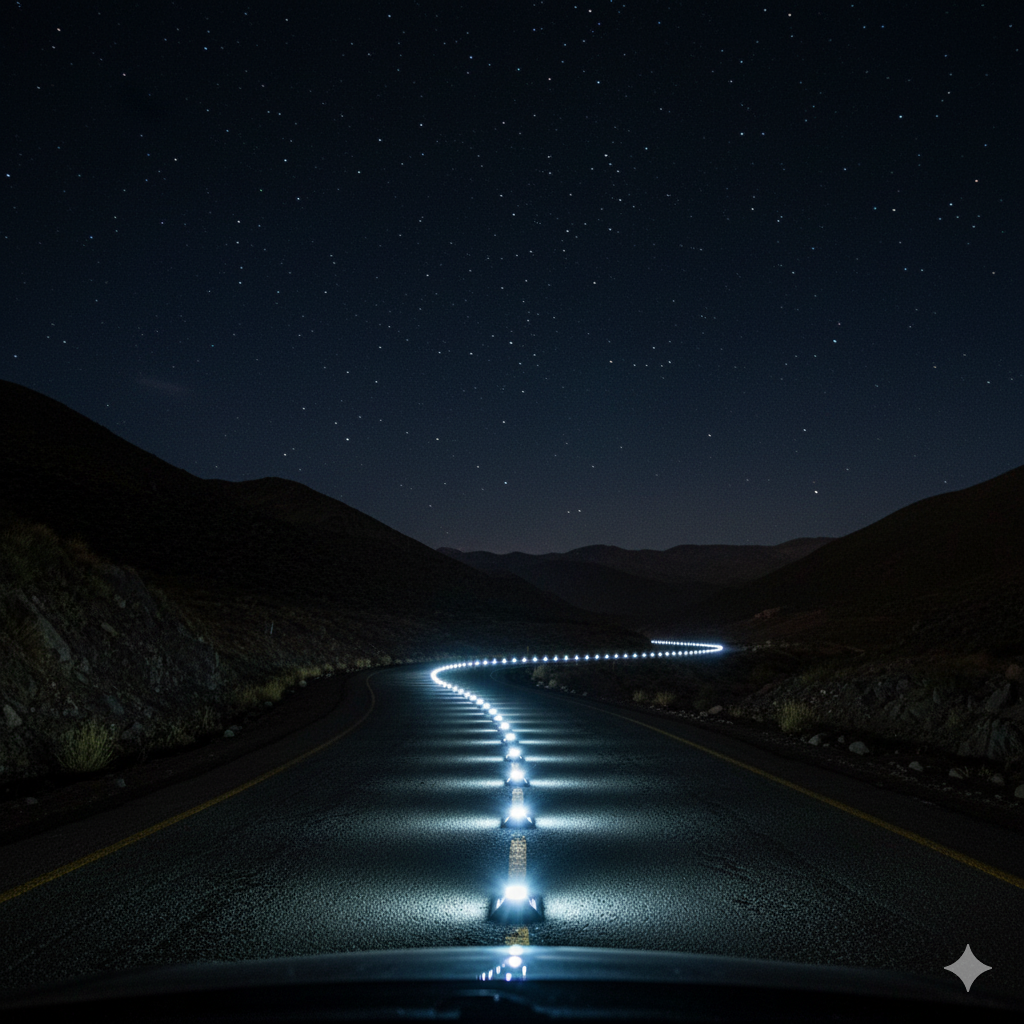 La Luz que Guía: Por qué las Tachas LED son la Próxima Generación en Seguridad Vial 12 tachas led visibilidad inteligente ccimasenalizaciones peru