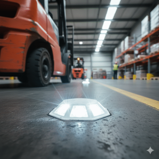 tachas reflectivas en parques industriales ccimasenalizaciones peru
