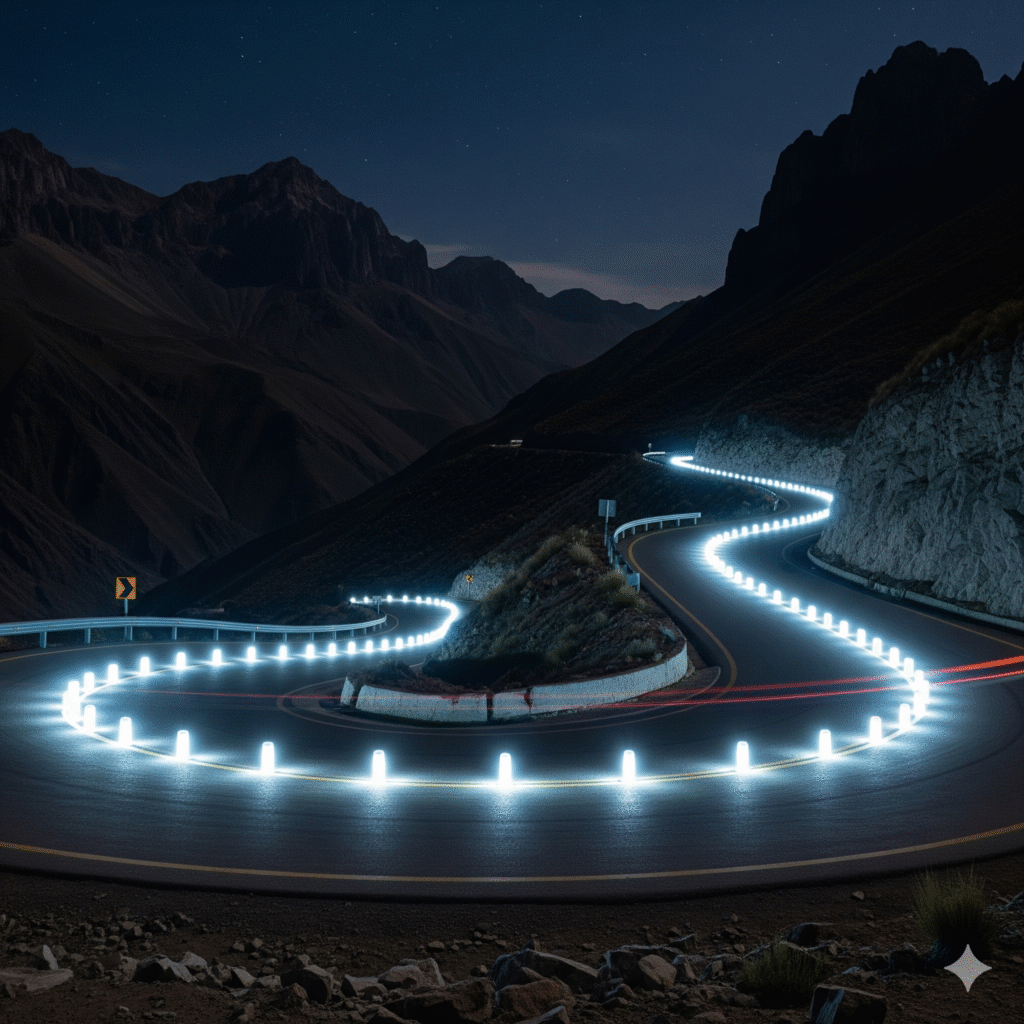 tachas reflectivas lugares clave seguridad ccimasenalizaciones peru