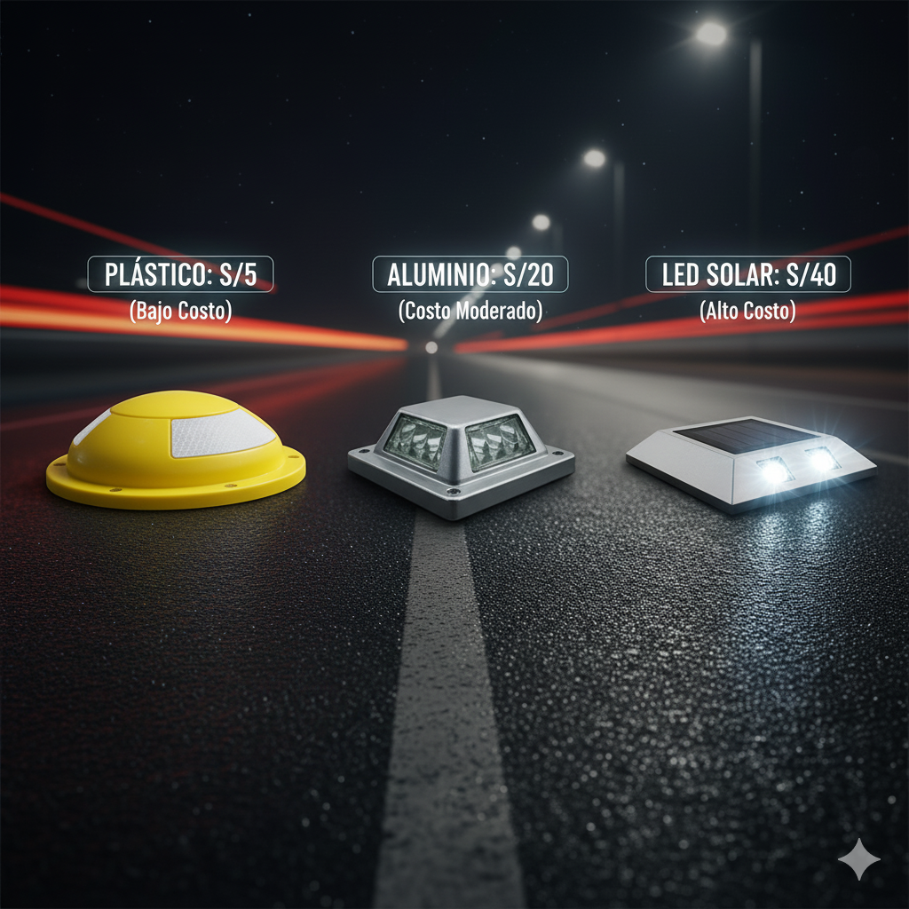 ¿Tacha Barata o Tacha Segura? Cómo Comparar el Precio de Tachas Reflectivas y Ahorrar a Largo Plazo 1 tachas reflectivas precio inversion ccimasenalizaciones peru