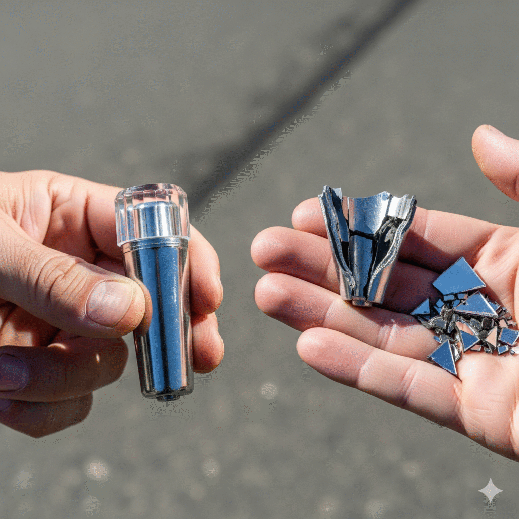 Más Allá de la Superficie: Por Qué la Resistencia al Impacto de las Tachas Salva Vidas. 1 tachas resistentes al impacto ccimasenalizaciones peru