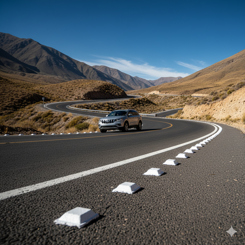 La Luz que Salva Vidas: Por Qué las Tachas Viales son Esenciales para tu Seguridad 1 tachas viales para prevenir accidentes ccimasenalizaciones peru