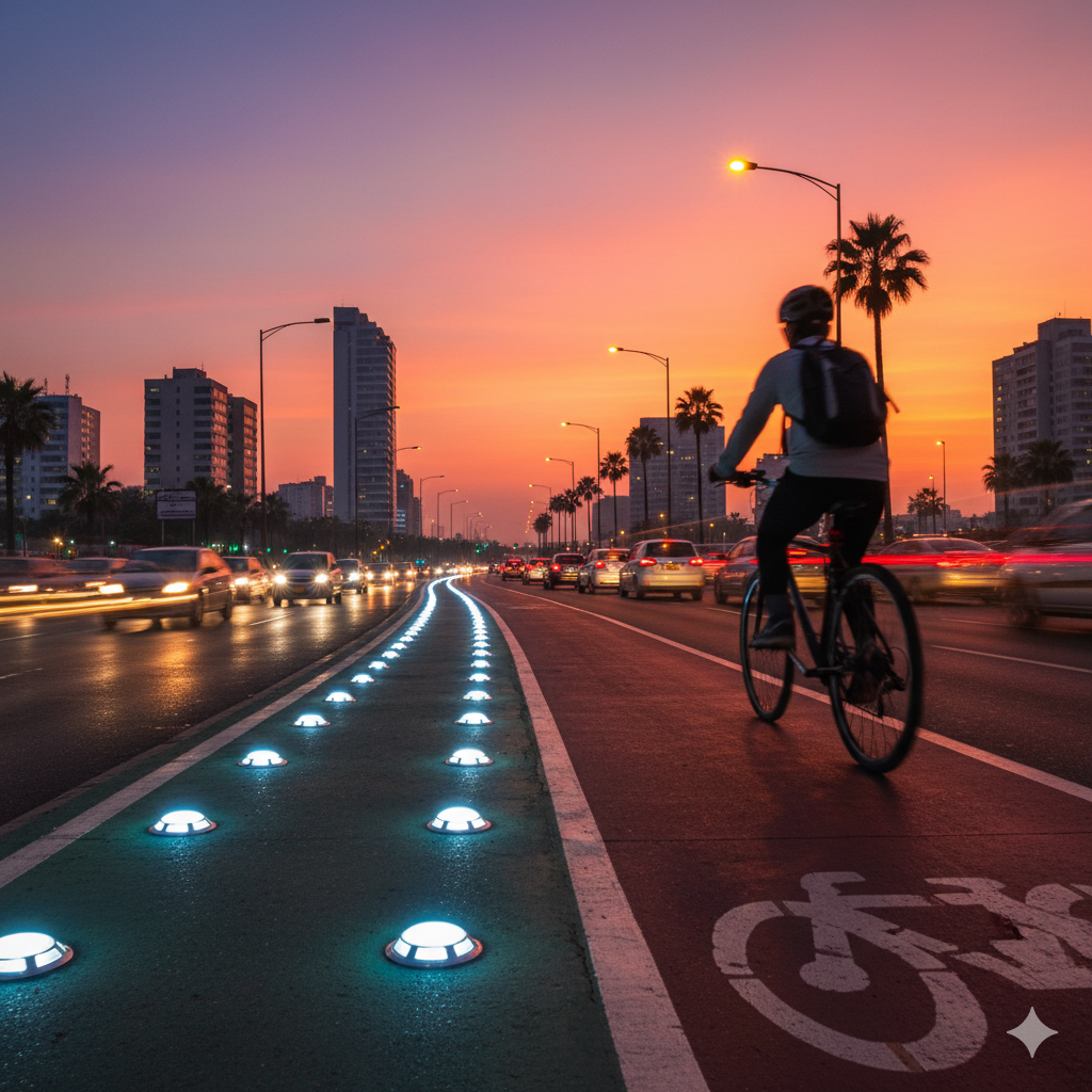 ¿Tachas de seguridad en tu bici? Conoce los tachones que protegen a los ciclistas en Lima y Arequipa 1 tachones para ciclovias en lima ccimasenalizaciones peru