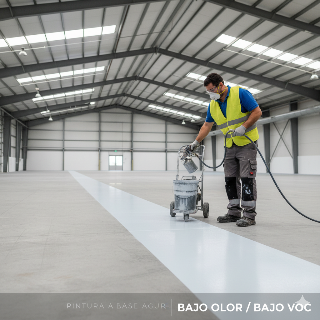 Libere su LOGÍSTICA de VOC: Por Qué la Pintura Base Agua de Alto Tráfico es la Decisión Más SEGURA y RENTABLE para su Almacén. 12 pintura base agua almacenes seguridad ccimasenalizaciones peru