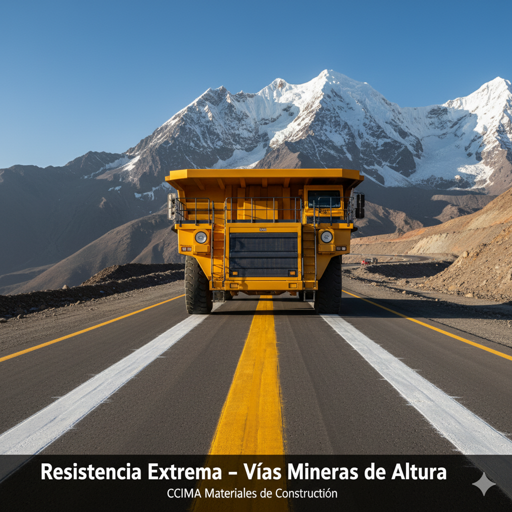 El Secreto de la Durabilidad: Por Qué la Pintura Base Solvente es Imbatible en las Rutas Mineras de la Sierra Sur. 1 pintura base solvente vias mineras ccimasenalizaciones peru