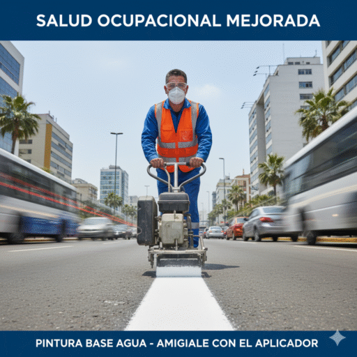pintura de trafico base al agua ecologica ccimasenalizaciones peru