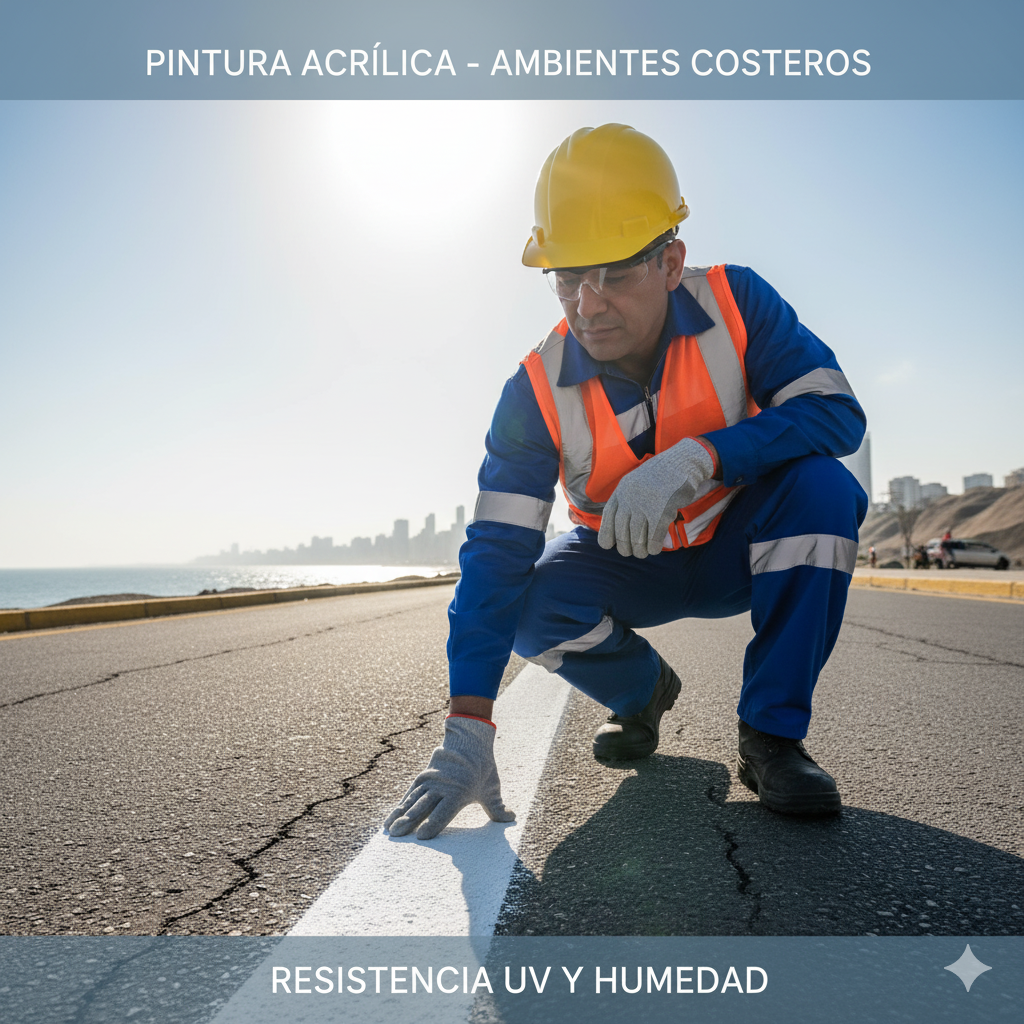 Fórmula Geográfica: La Matriz de Decisión para Elegir tu Pintura Vial y Evitar Fallas Prematuras en la Costa, Sierra o Selva Peruana. 8 pintura de trafico por clima costa ccimasenalizaciones peru