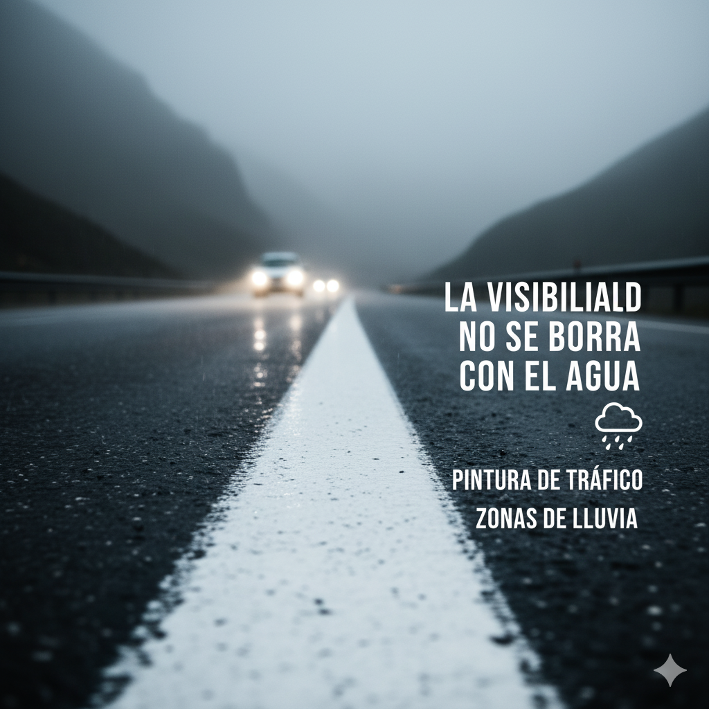 Secado en Minutos: ¿Por Qué la Base Solvente Gana la Batalla en Carreteras con Humedad y Precipitaciones? 5 pintura de trafico zonas de lluvia base ccimasenalizaciones peru