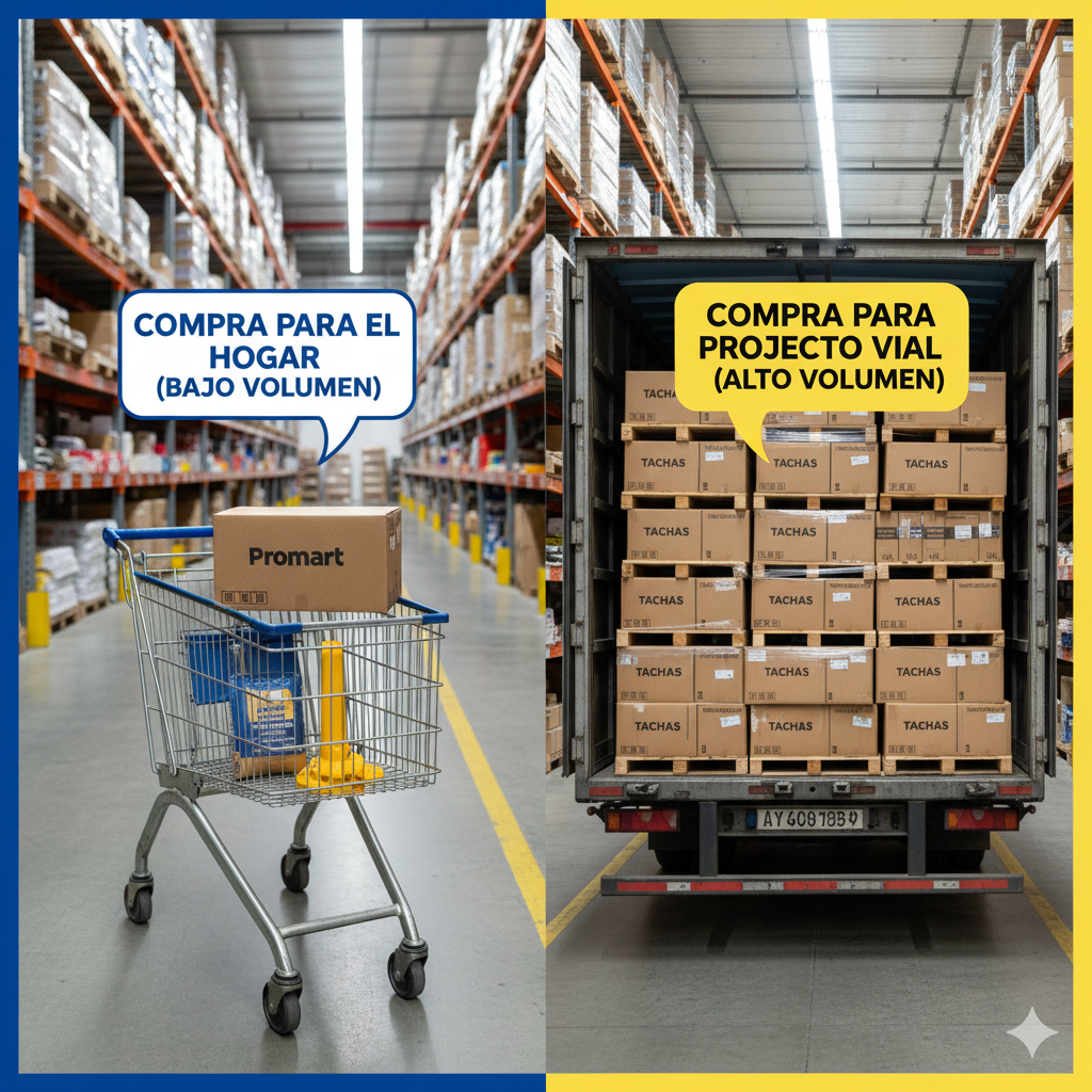 No Pague Precio de Retail por Volumen: Compare el Costo Real de la Tacha Vial Certificada. 3 tachas reflectivas promart alternativas ccimasenalizaciones peru