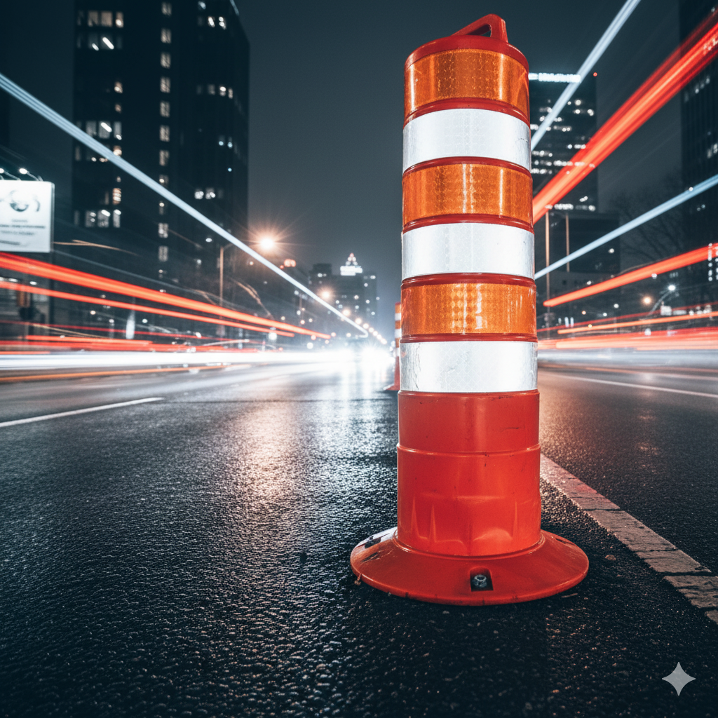 No más Caos Nocturno: Descubre el Secreto de los Tachones Reflectivos que Organizan las Avenidas de Lima. 11 tachones reflectivos lima seguridad urbana ccimasenalizaciones peru