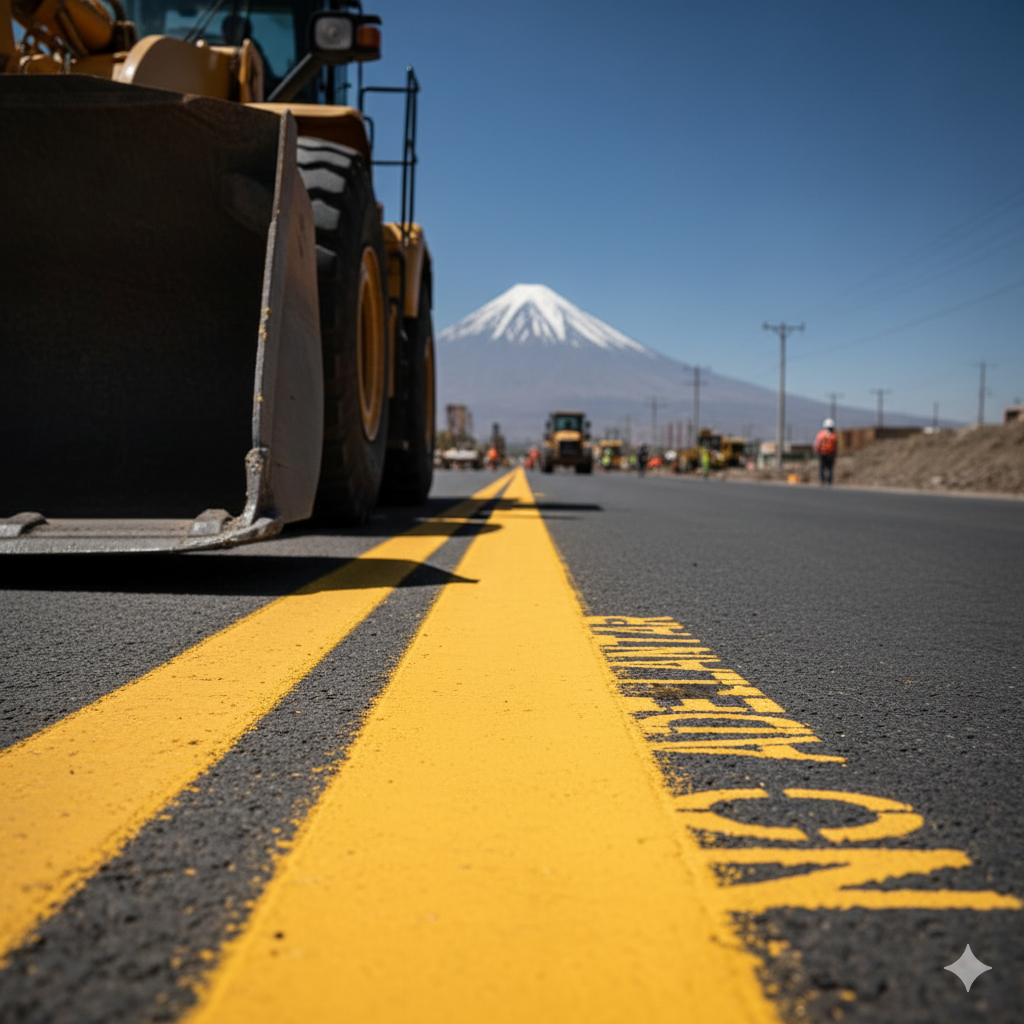 La Seguridad se Pinta de Amarillo: Amarillo Tráfico Pintura – Líneas amarillas que guían cada viaje y Salvan Vidas en Lima y Arequipa. 2 amarillo trafico pintura visibilidad ccimasenalizaciones peru