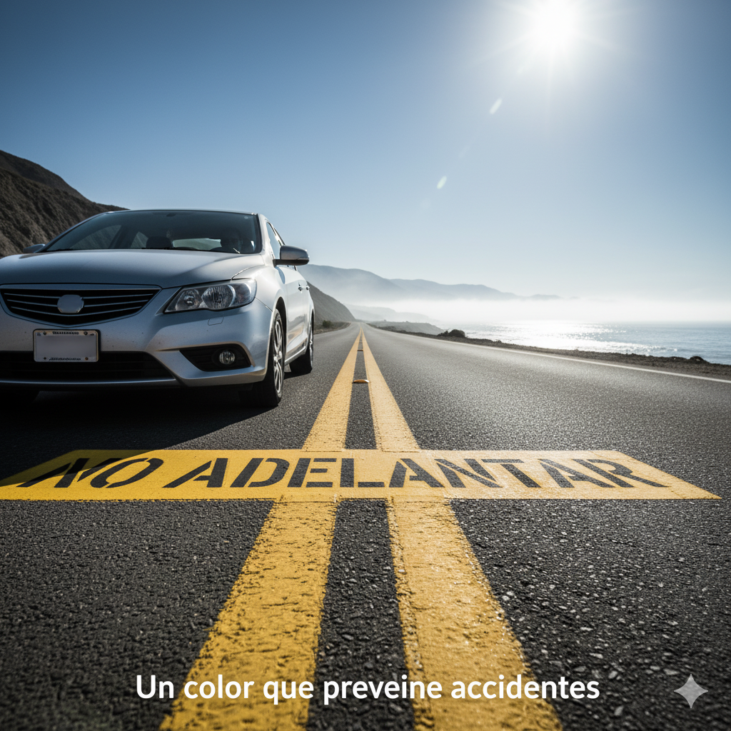 Guía Cromática Vial: El Color Amarillo Tráfico Como Estándar LÍDER para la Seguridad y la Prevención de Riesgos en Perú. 11 color amarillo trafico visibilidad ccimasenalizaciones peru