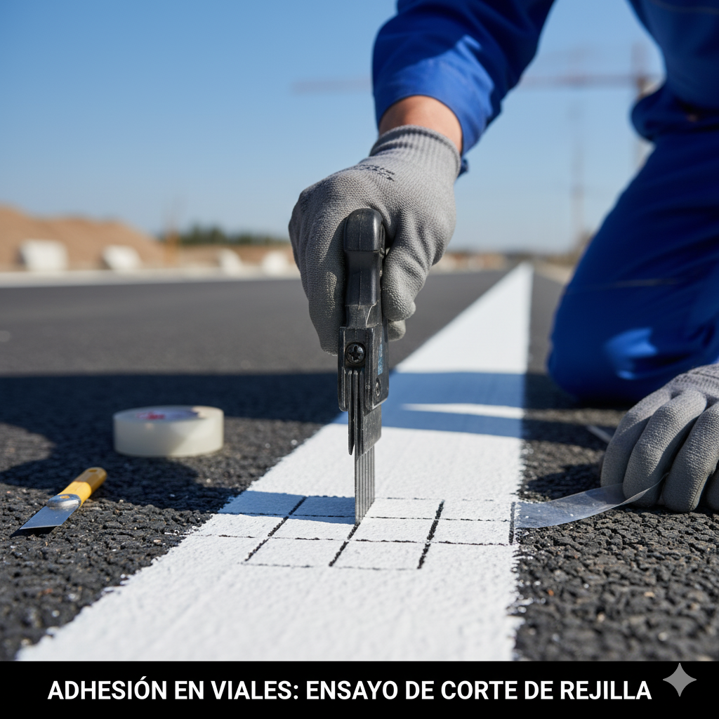 ¡El Test de la Verdad! Cómo los Ensayos de Adherencia ASTM Miden la Durabilidad Real de tu Pintura Vial 8 ensayos de adherencia pintura vial astm ccimasenalizaciones peru