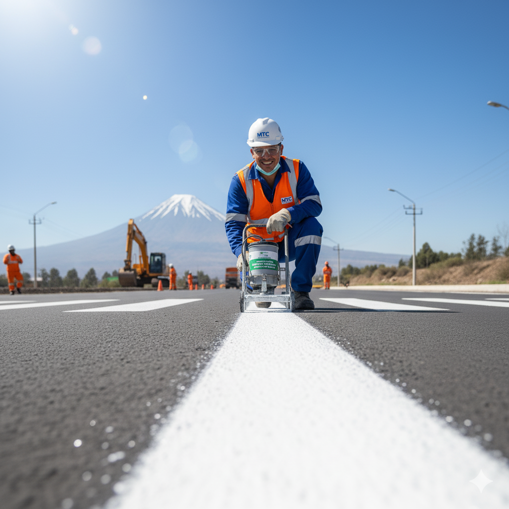 El Acabado Urbano Perfecto: Por Qué el Esmalte Tráfico Genera Clientes SATISFECHOs y es Ideal para Estacionamientos y Vías Urbanas. 7 esmalte trafico brillo adherencia ccimasenalizaciones peru