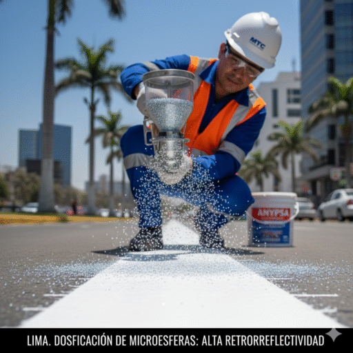 microesferas reflectivas visibilidad ccimasenalizaciones peru 2