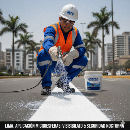 microesferas reflectivas visibilidad ccimasenalizaciones peru