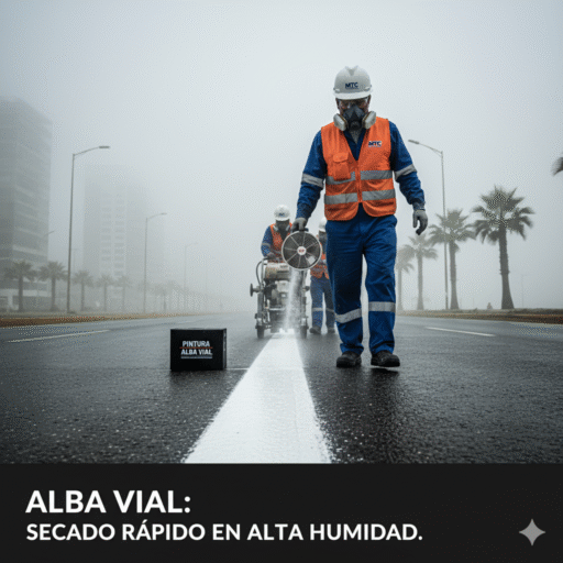 pintura alba vial ventajas clima ccimasenalizaciones peru