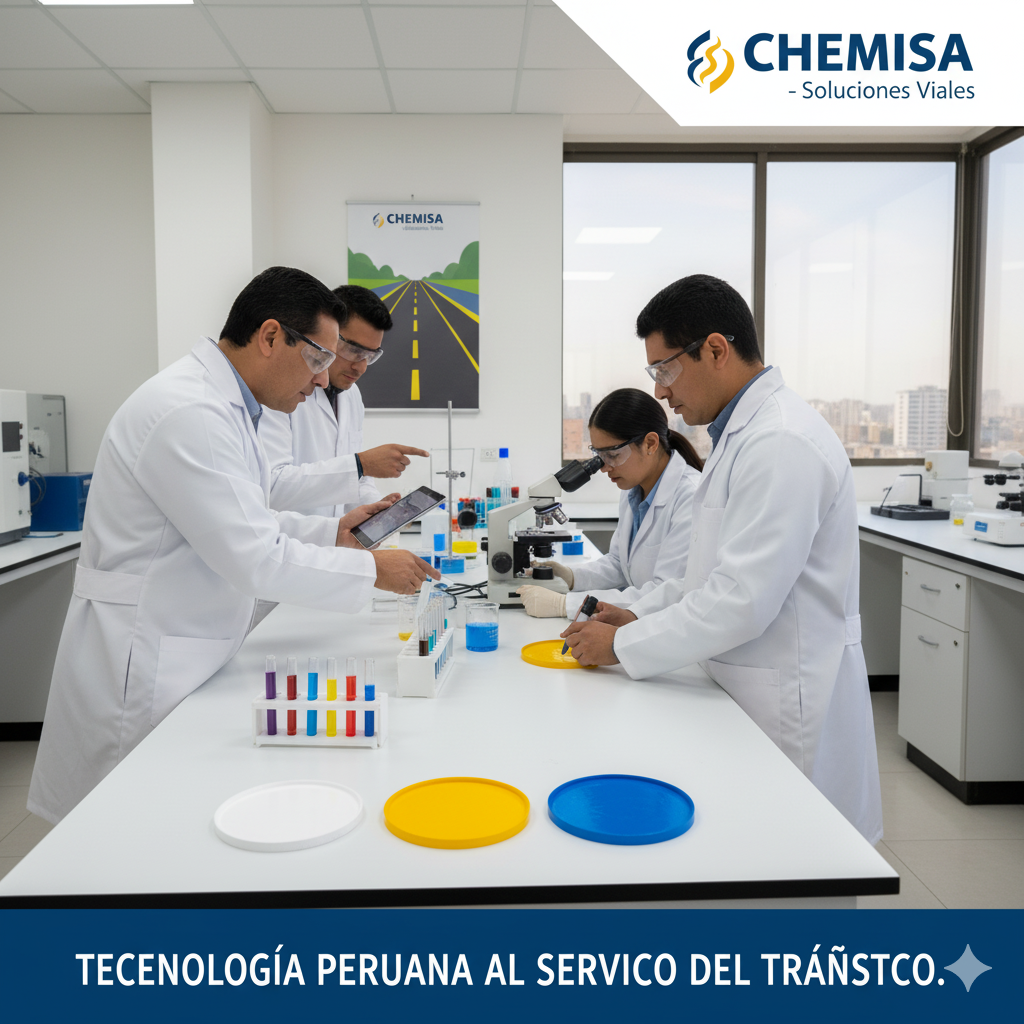 Chemisa: El Secreto de la Tecnología Peruana al Servicio del Tránsito para una Señalización Vial de Larga Duración 5 pintura chemisa innovacion naciona ccimasenalizaciones peru
