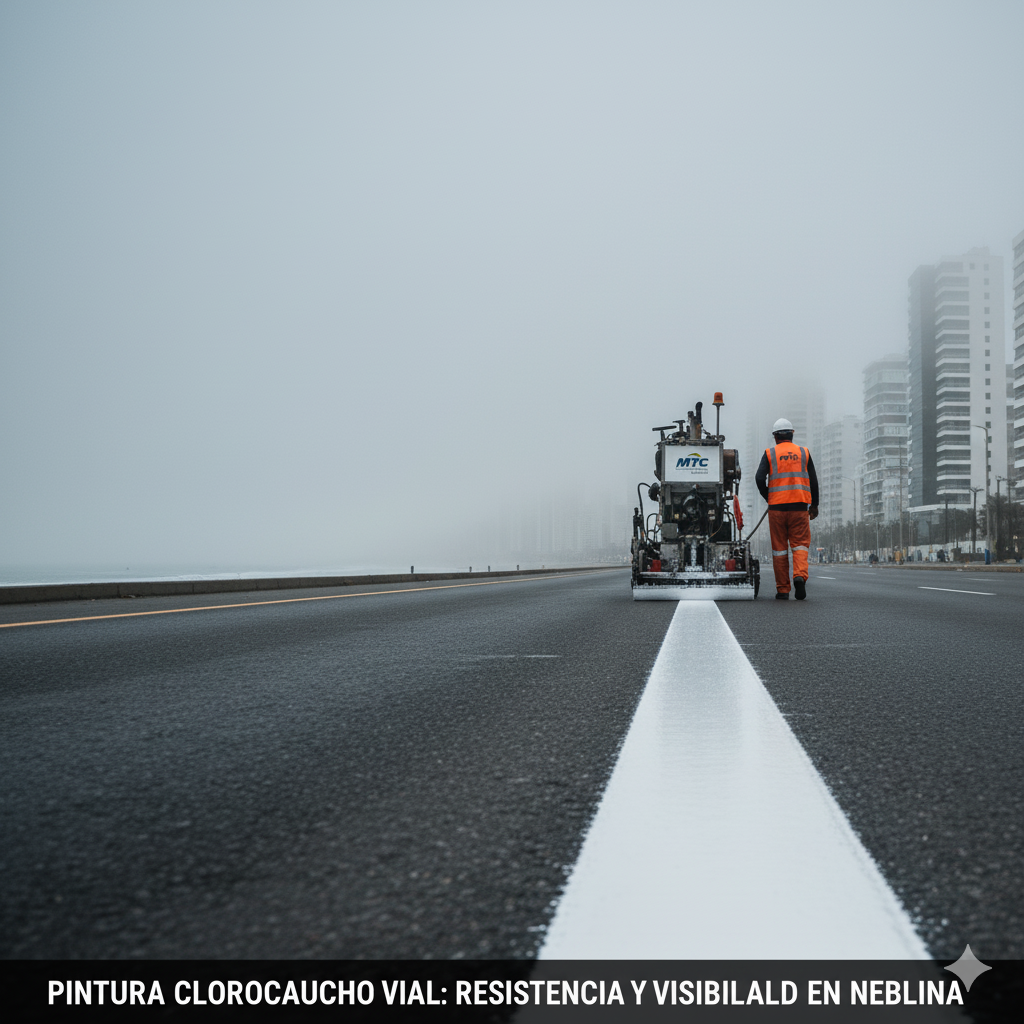 Química de la Demarcación: Pintura de hule clorado, composición y ventajas para una Alta adherencia en climas húmedos y zonas costeras. 3 pintura de hule clorado alta adherencia ccimasenalizaciones peru