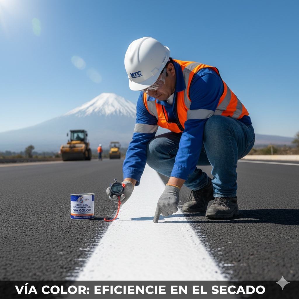 Estándares Globales en Perú: Vía Color: pintura para señalamiento vial con estándares internacionales y el mejor balance entre Alta reflectividad y secado rápido. 15 pintura para senalamiento vial via color ccimasenalizaciones peru