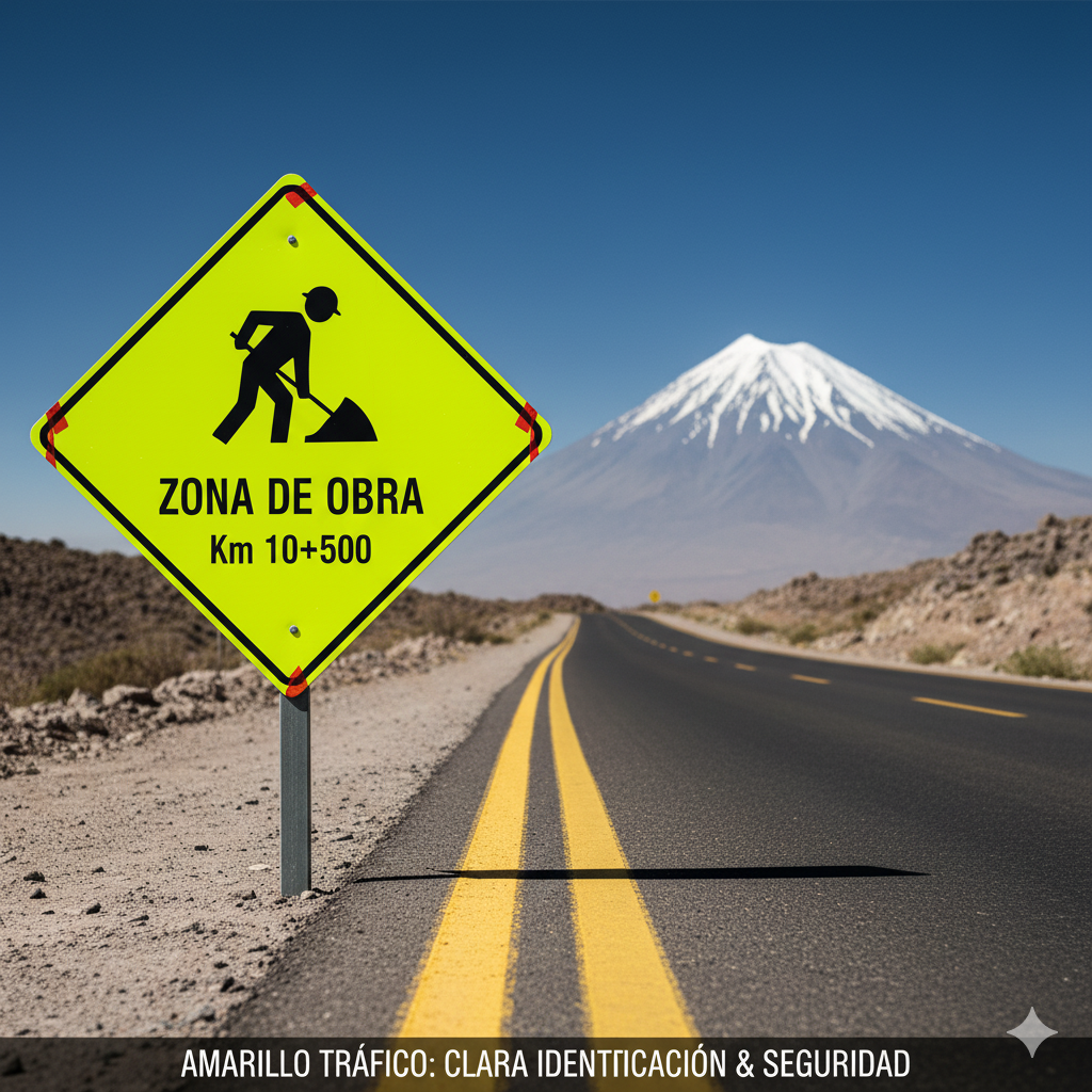 El Código Esencial de la Seguridad Vial: Cómo el RAL Amarillo Tráfico Garantiza la Identificación y Uniformidad Cromática en Lima y Arequipa 9 ral amarillo trafico color homologado ccimasenalizaciones peru