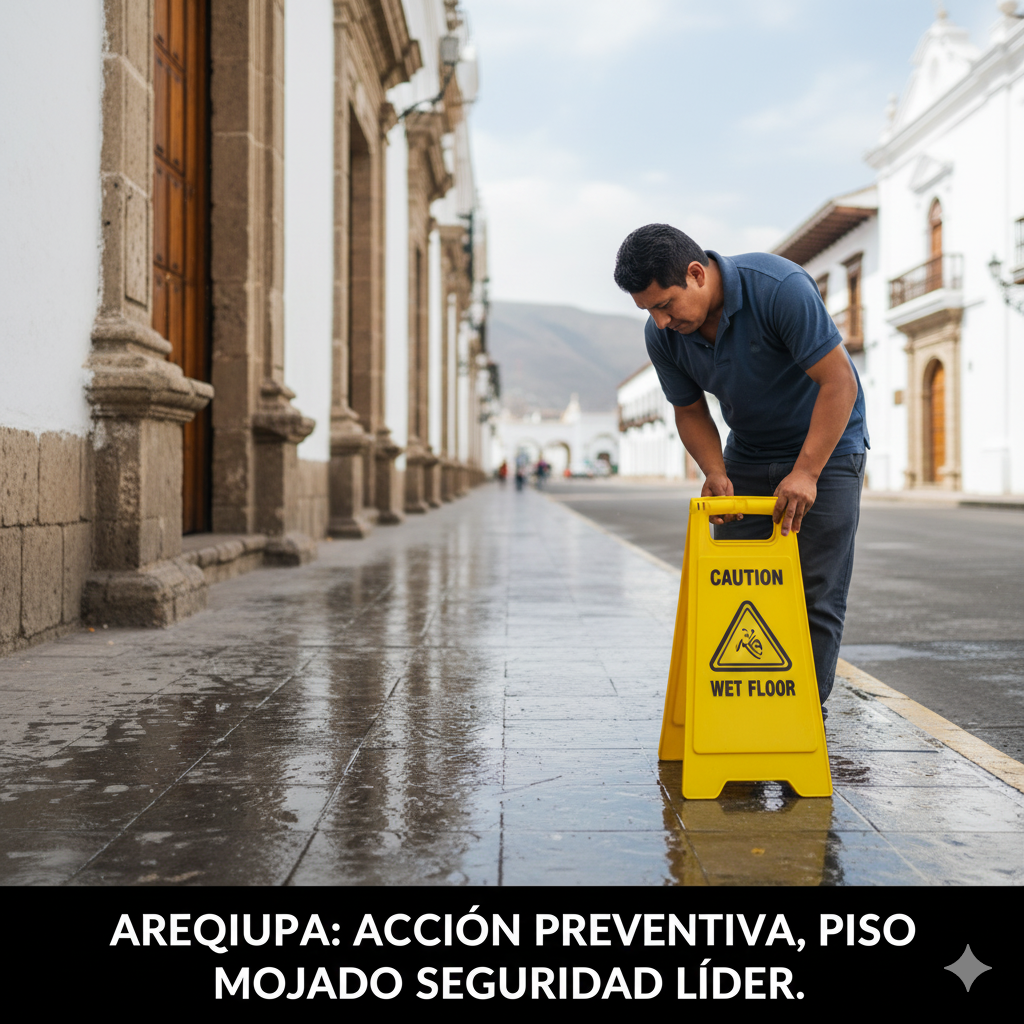¡No dejes que tu empresa resbale! La guía definitiva sobre la señal de piso resbaloso en Lima y Arequipa. 2 señal de piso resbaloso de alta visibilidad para industrias en Lima y Arequipa