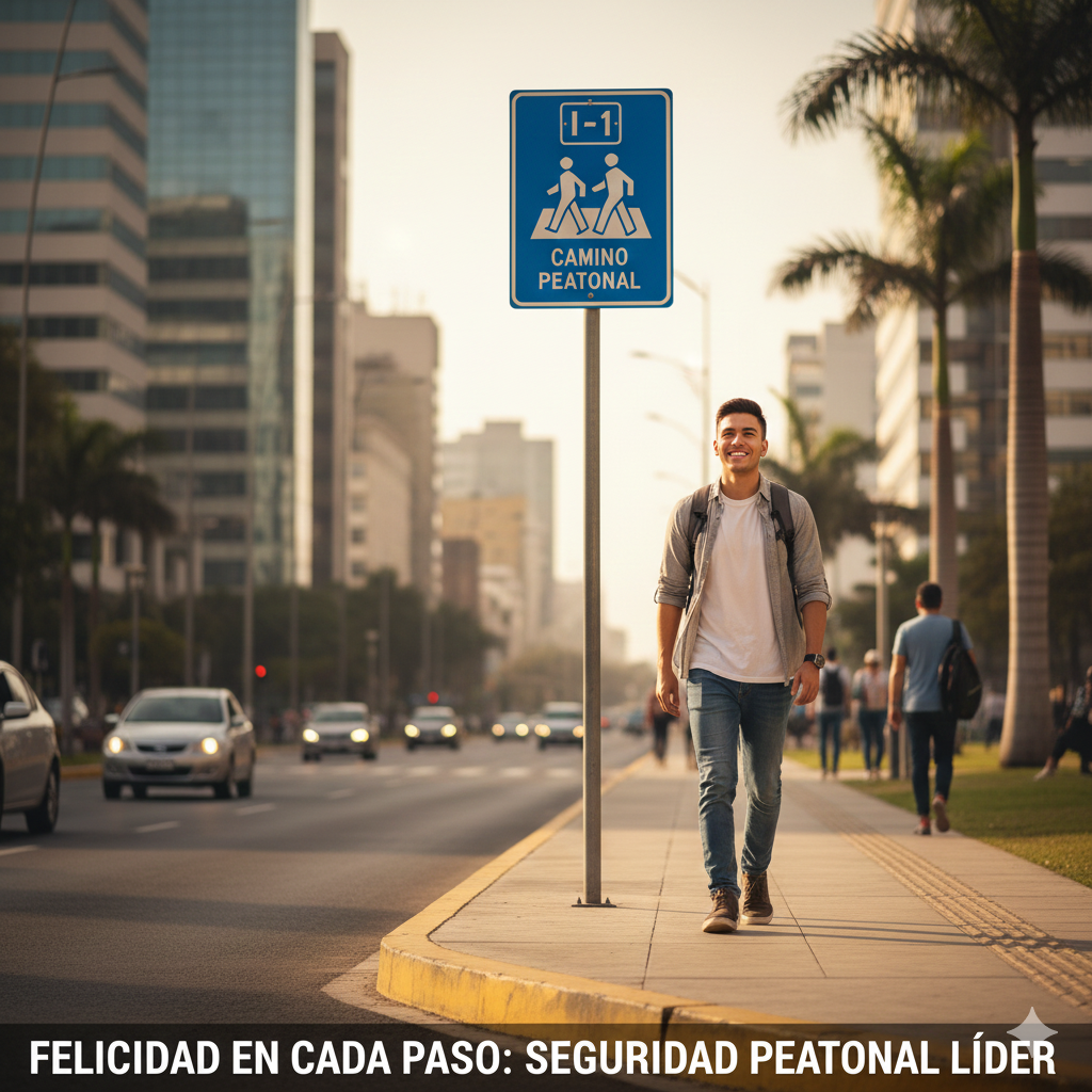 Calles Seguras, Vidas Felices: Guía Definitiva de Señalización Esencial para Peatones. 3 senalizacion para peatones felicidad ccimasenalizaciones peru