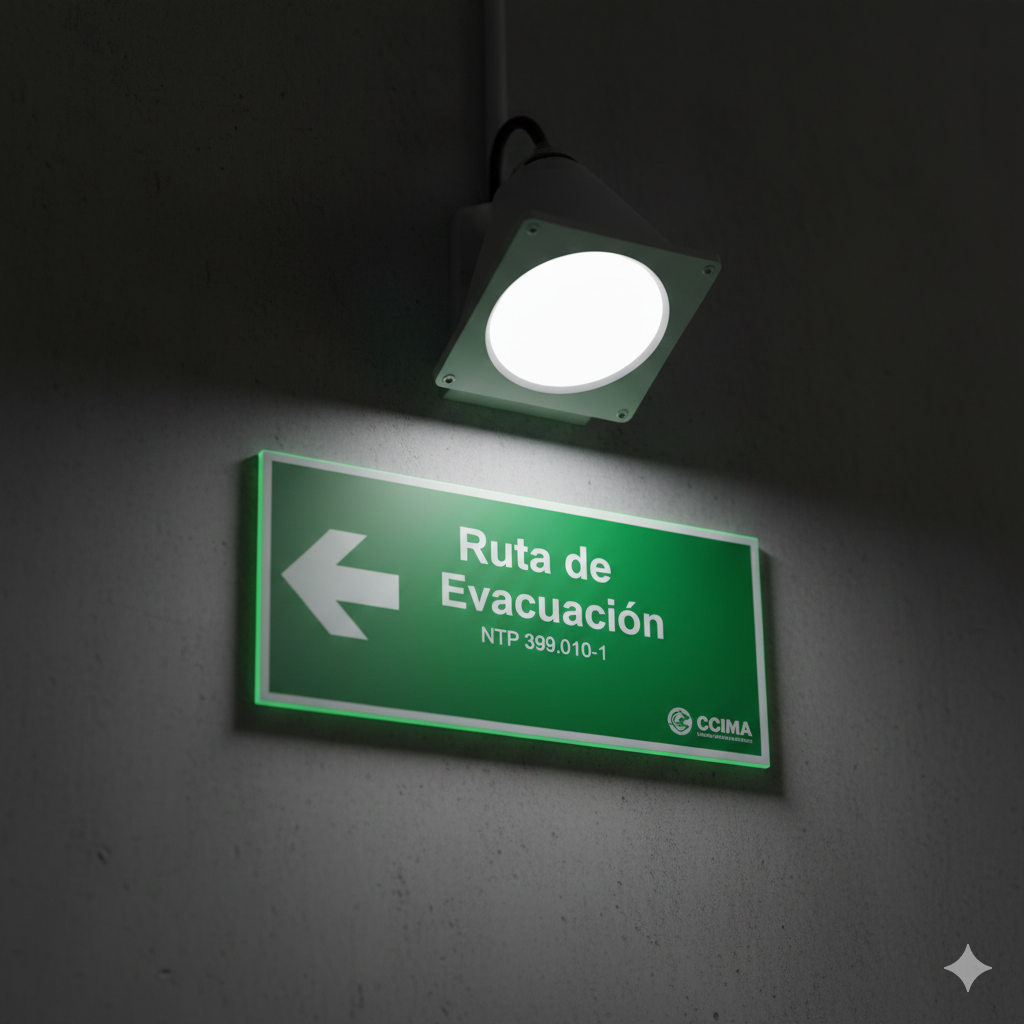 colores en senales de evacuacion ccimasenalizaciones peru