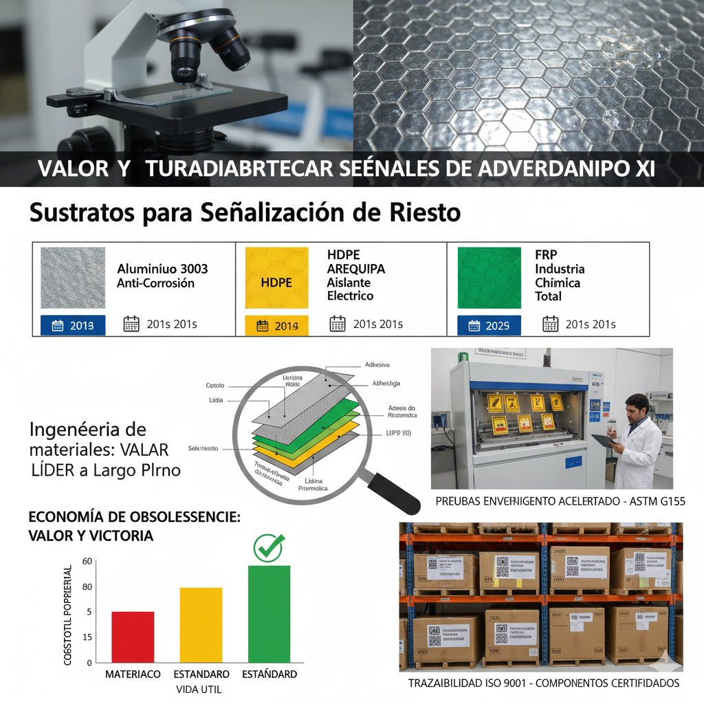 LÍDER en Durabilidad: Por Qué Elegir los Materiales Correctos Asegura la VICTORIA Contra la Obsolescencia en PRL 1 materiales para fabricar senales ccimasenalizaciones peru
