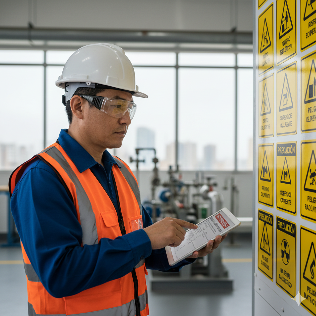 Auditoría técnica de señalizaciones de prevención normativa en complejo logístico