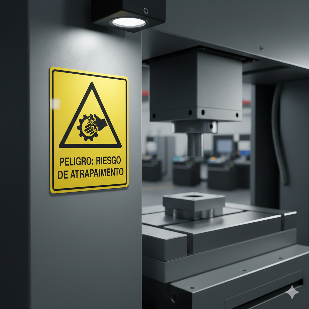 Seguridad Industrial 4.0: Todo sobre la Señal de Advertencia en Maquinaria para una Planta Segura. 12 senal de advertencia en maquinaria ccimasenalizaciones peru